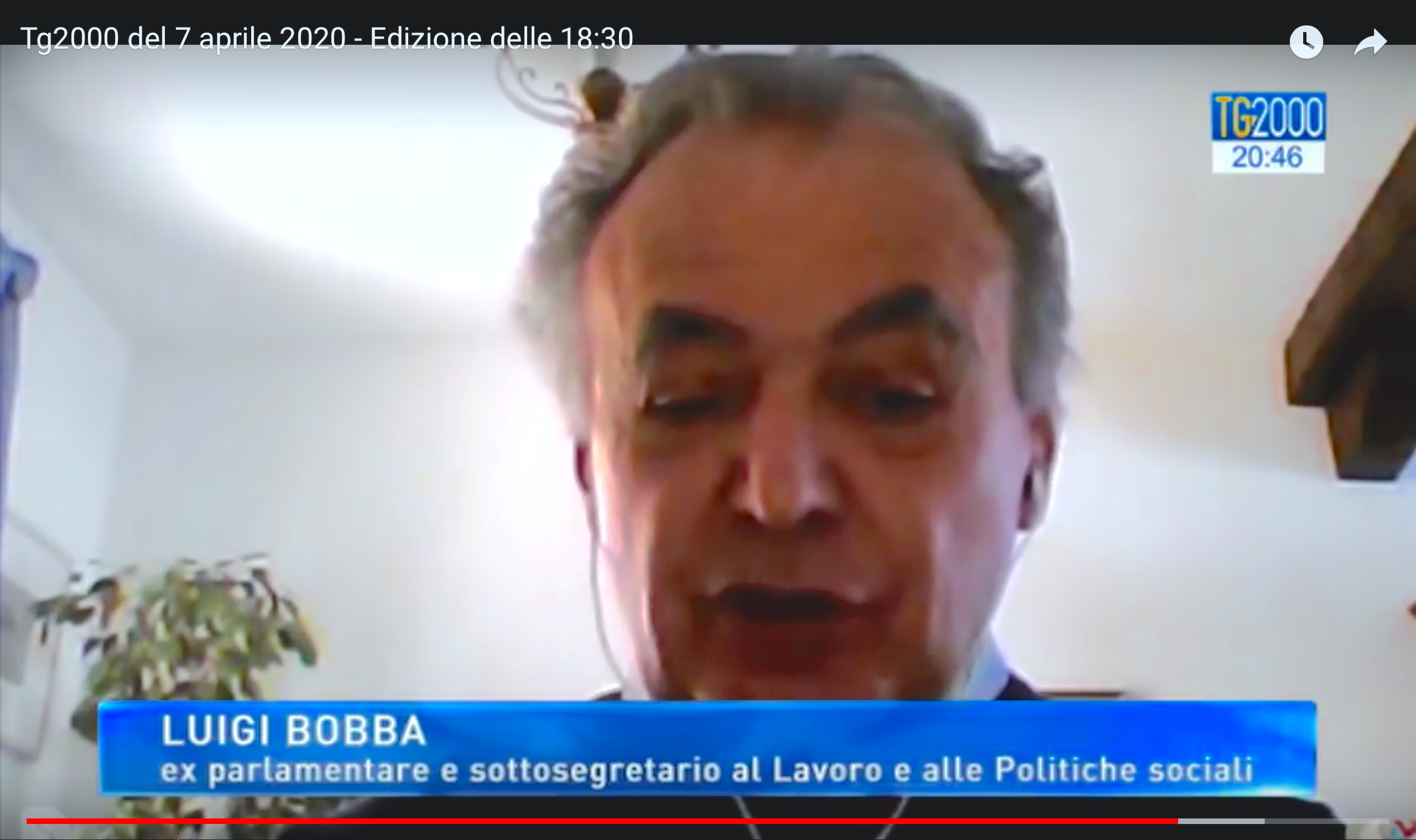 Bobba: tre idee per uscire dalla crisi con il Terzo settore – Tg2000 del 7 aprile 2020