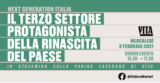 Convegno “Il Terzo settore protagonista della rinascita del Paese”, mercoledì 3 febbraio ore 15:30