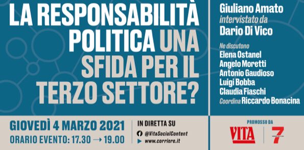 “La responsabilità politica. Una sfida per il Terzo settore?”