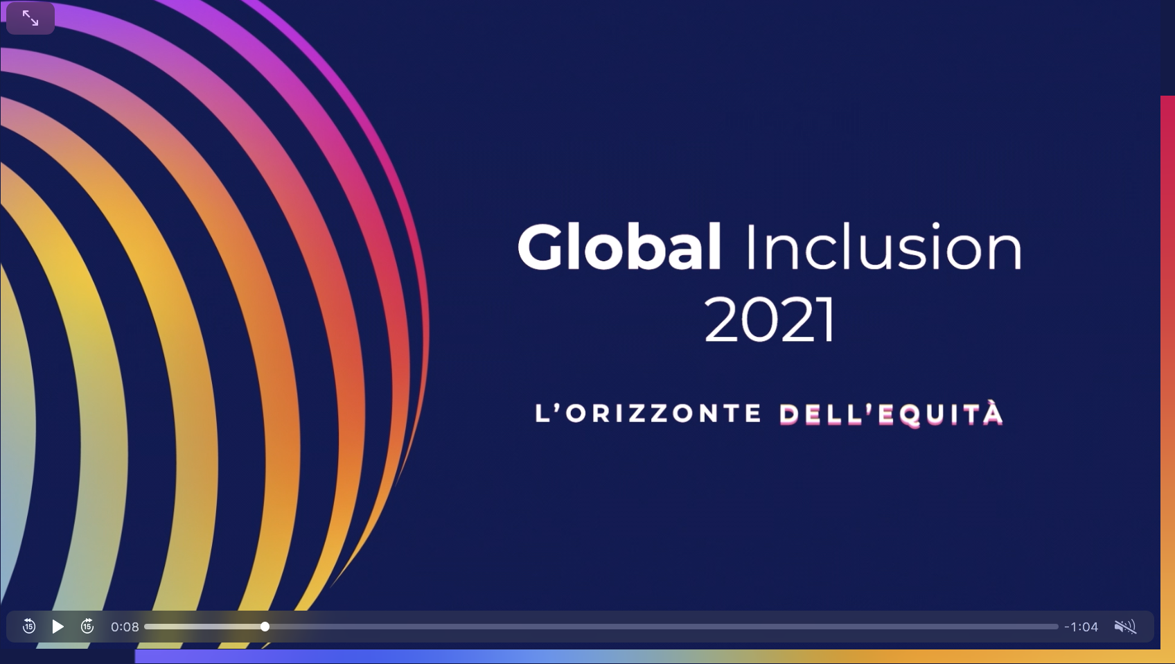 Global Inclusion 2021 – L’orizzonte dell’equità – 15 settembre