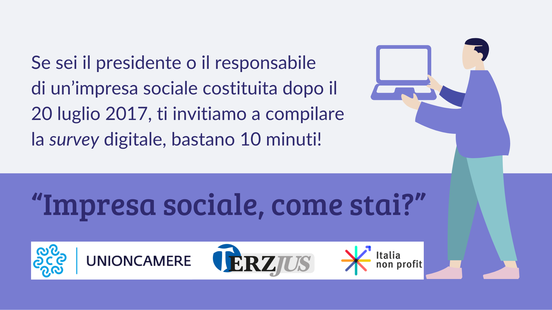 Unioncamere avvia l’indagine “Impresa sociale come stai?” sulle nuove imprese sociali italiane